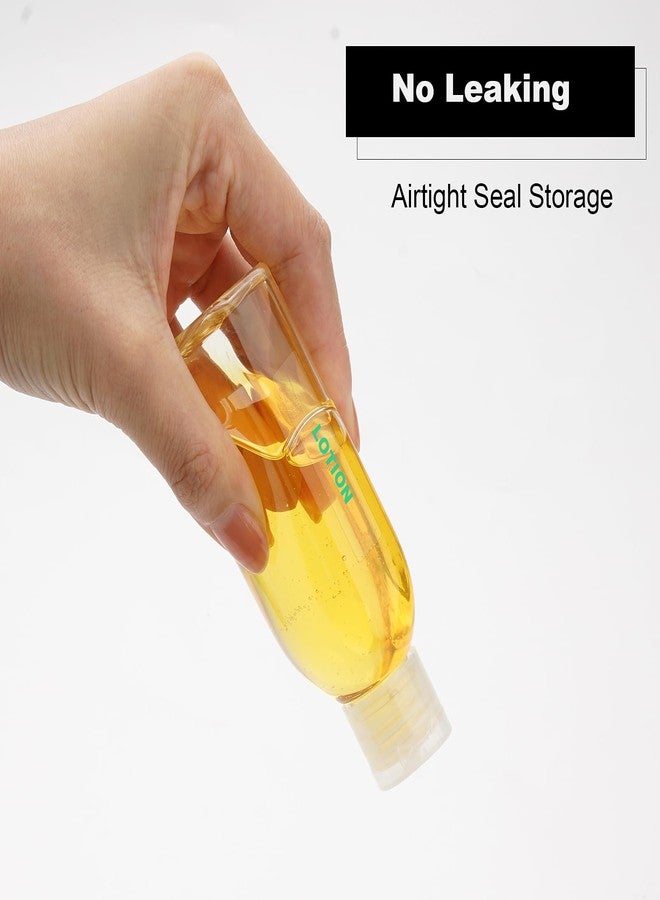 Cosywell Travel Shampoo Bottles 6pcs 3.4oz TSA Approved Travel Bottles for Toiletries Leak Proof Refillable Lotion Containers with Flip Cap Small Plastic Squeeze Bottle(Clear) - Image 3